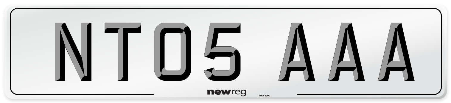 NT05 AAA Number Plate from New Reg